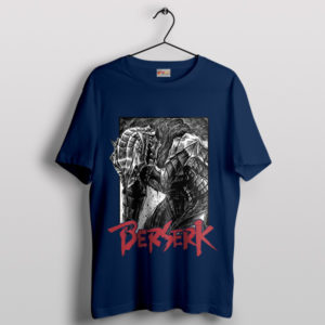 Anime Warrior Guts Berserk Japanese Navy T-Shirt