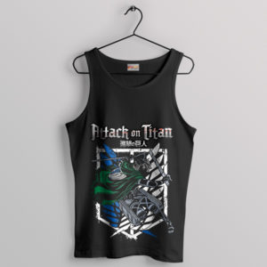 Aot Eren Yeager Long Hair Graphic Tank Top