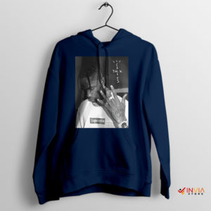 Astroworld Dreams Travis Scott Graphic Navy Hoodie