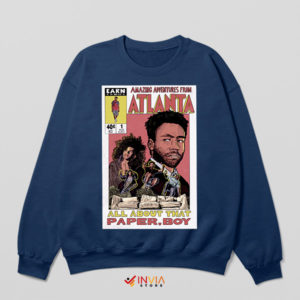 Atlanta Childish Gambino Paper Boi Navy Sweatshirt