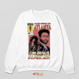 Atlanta Childish Gambino Paper Boi White Sweatshirt