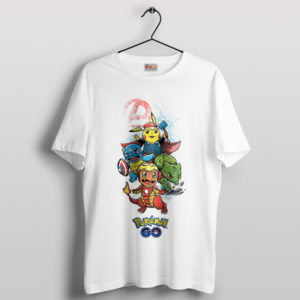 Avengers Assemble Pokemon Legends White T-Shirt