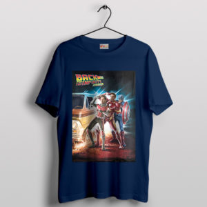 Avengers Endgame Back to the Future Navy T-Shirt