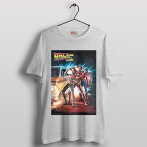 Avengers Endgame Back to the Future Sport Grey T-Shirt