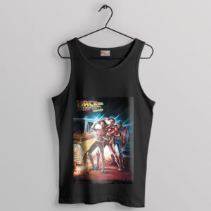 Avengers Journey in Back to the Future Black Tank Top