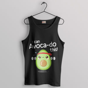 Avocado Good for You Gym Partner Black Tank Top