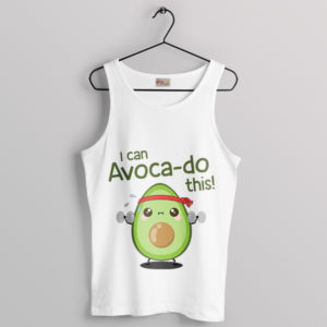 Avocado Good for You Gym Partner White Tank Top