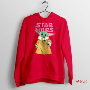 Baby Yoda Grogu Cute Mandalorian 3 Red Hoodie