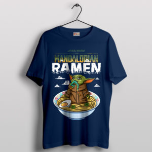 Baby Yoda Grogu Shoyu Ramen Navy T-Shirt