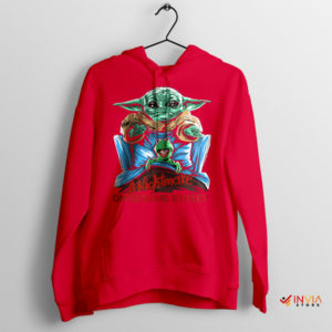 Baby Yoda Nightmare on Sesame Street Red Hoodie