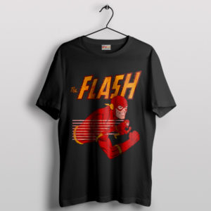 Back in Time with The Flash Vintage Black T-Shirt