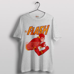 Back in Time with The Flash Vintage Sport Grey T-Shirt