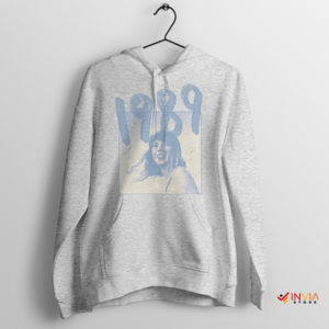 Back to 1989 Taylor Swift's Retro Sport Grey Hoodie