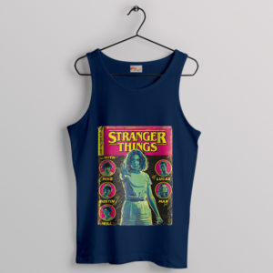 Back to Hawkins Stranger Things Comic Navy Tank Top