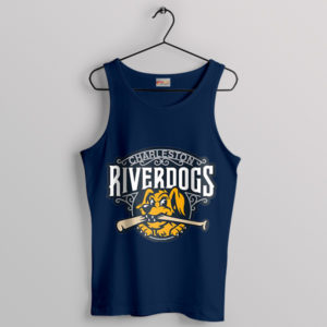 Basebal Pride Charleston RiverDogs Navy Tank Top