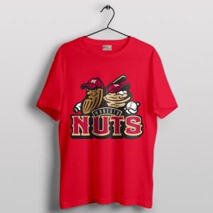 Baseball Fan Essential Modesto Nuts Red T-Shirt