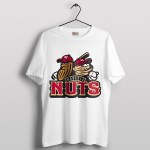 Baseball Fan Essential Modesto Nuts White T-Shirt