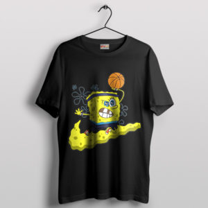 Basketball Game Fun Nike SpongeBob Black T-Shirt