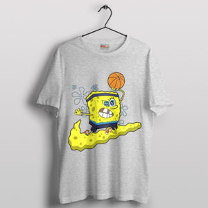 Basketball Game Fun Nike SpongeBob Sport Grey T-Shirt