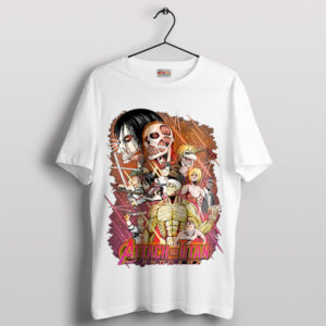 Battle Attack on Titan Endgame White T-Shirt