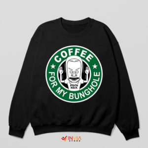 Beavis and Butt-Head Enjoy Coffeehouse Black Sweatshirt