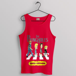 Beavis and Butt-Head In Abbey Road Red Tank Top