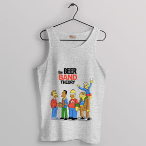 Beer and Laughter Simpsons Big Bang Sport Grey Tank Top