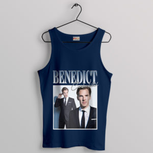 Benedict Cumberbatch Signature Style Navy Tank Top