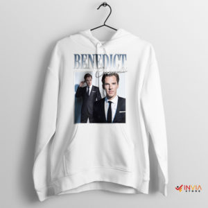 Benedict Cumberbatch Signature Style White Hoodie