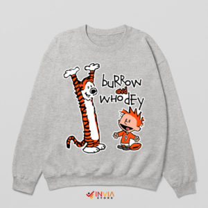 Bengals Magic Calvin and Hobbes Sport Grey Sweatshirt