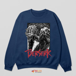 Berserk Hero Guts in Japanese Navy Sweatshirt