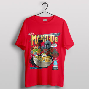 Beskar Bounty Breakfast Mandalorian Red T-Shirt