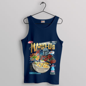 Beskar Bounty Cereal Galore Mando Navy Tank Top