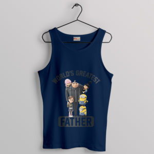 Best Dad Goals Gru Despicable Me Navy Tank Top