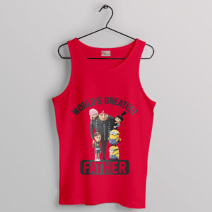 Best Dad Goals Gru Despicable Me Red Tank Top