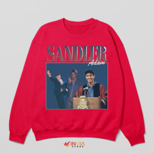 Best Young Adam Sandler Characters Red Sweatshirt