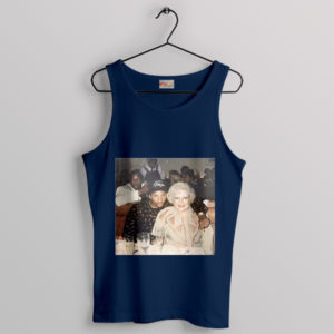 Betty White And Rapper Eazy-e Navy Tank Top