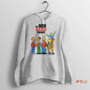 Big Bang Theory Cheers Simpsons Beer Sport Grey Hoodie