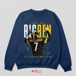 Big Ben Big Legacy Pittsburgh Steelers Navy Sweatshirt