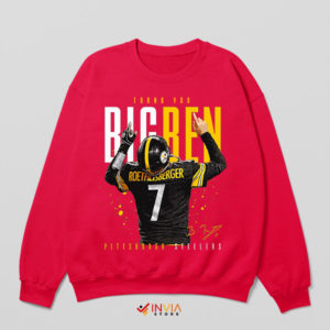 Big Ben Big Legacy Pittsburgh Steelers Red Sweatshirt