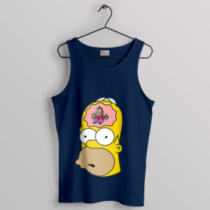 Big Homer Head Monkey Navy Tank Top