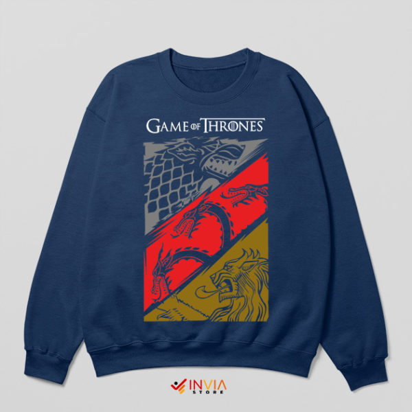 Biggest Dragon Game of Thrones Navy Sweatshirt