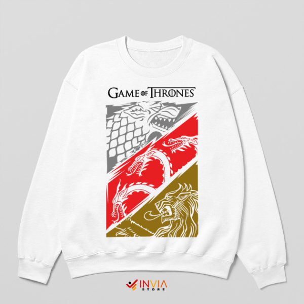 Biggest Dragon Game of Thrones White Sweatshirt