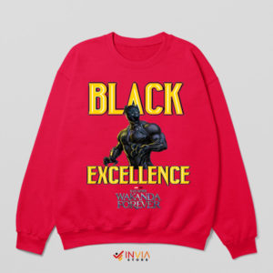 Black History in Style Wakanda Forever Red Sweatshirt