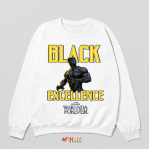 Black History in Style Wakanda Forever White Sweatshirt