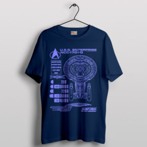 Blueprints of the Future USS Enterprise Navy T-Shirt