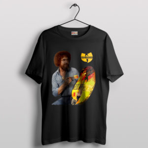 Bob Ross Painting Kit Wu Tang Clan Black T-Shirt