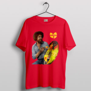 Bob Ross Painting Kit Wu Tang Clan Red T-Shirt