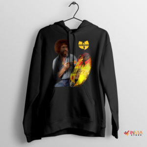 Bob Ross The Joy of Painting Wu Tang Black Hoodie