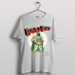 Boba Fat Strikes Back Funny Sport Grey T-Shirt